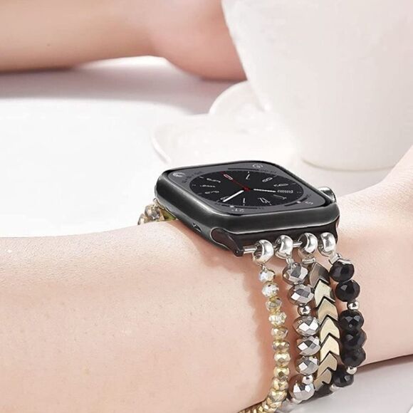 4 Strand Beaded Bracelet Band for Apple Watch - Picture 6 of 6